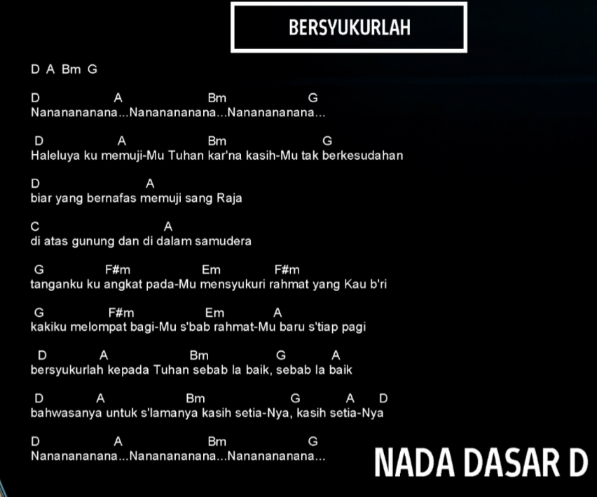 Bersyukurlah